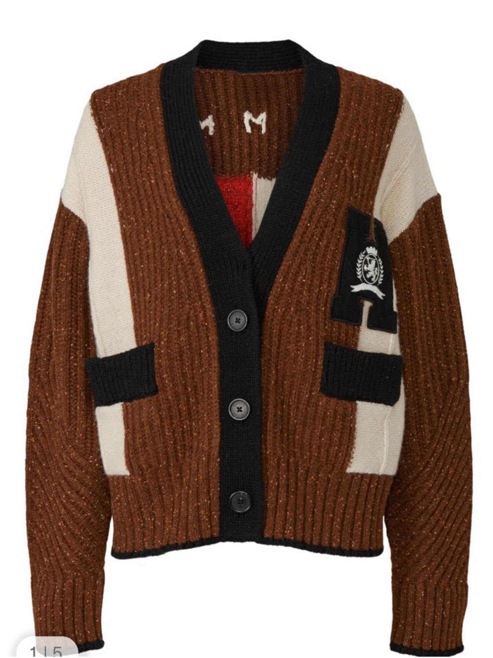 Tommy Hilfiger Flag Varsity Cardigan in XS - Picture 5 of 10